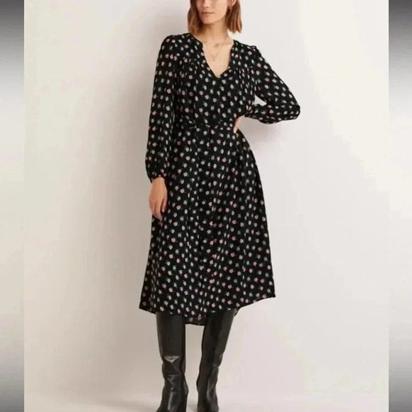 BODEN
Gathered Yoke Midi Dress size 8R - Picture 1 of 12